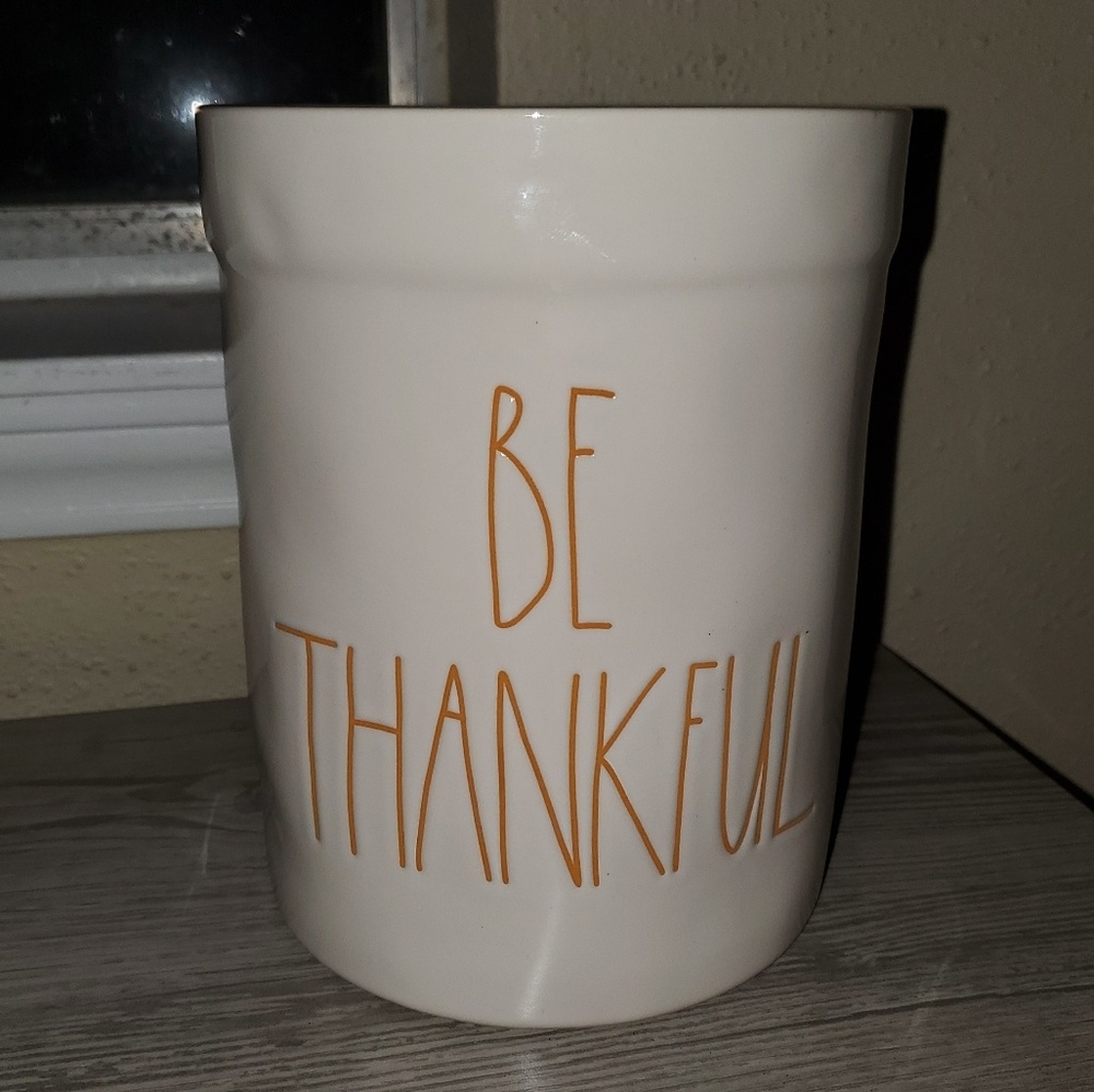BE THANKFUL Rae Dunn Container